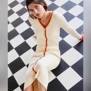 Anthropologie Current Air Ribbed Sweater Dress